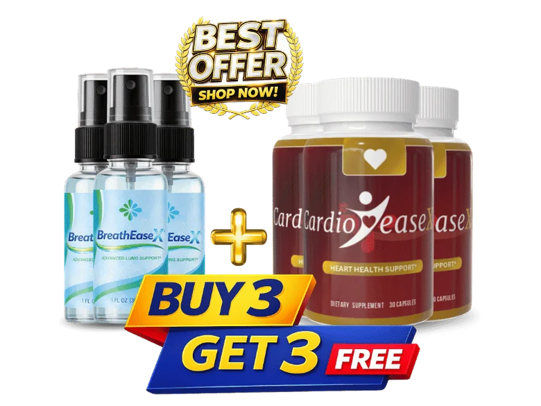 BreathEaseX 6 Bottles package